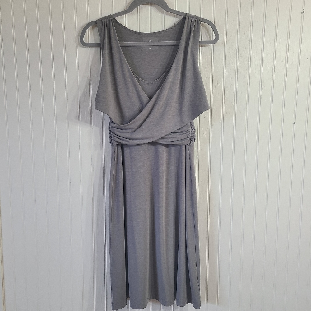 Athleta Criss Cross Front Dress, Medium,  Gray